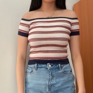American Eagle Off the Shoulder Crop Top